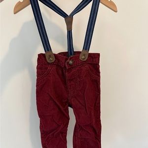 Carters Suspenders & Corduroy Pants